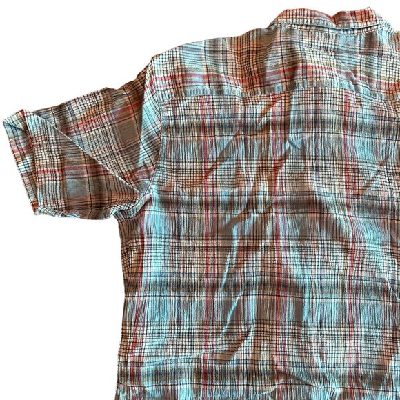 Patagonia Blue Organic Cotton Button Down Mens Shirt Size L - Picture 10 of 12
